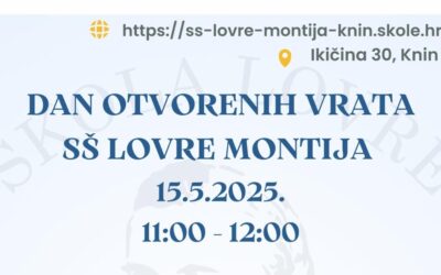 Poziv na Dane otvorenih vrata naše škole