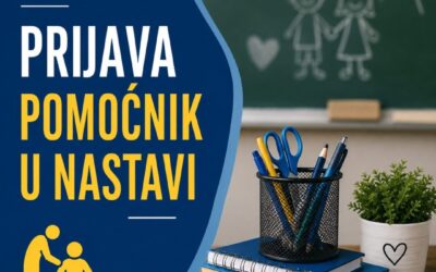 Javni poziv – pomoćnik u nastavi